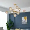 JOICO Lâmpada de Sala de Estar de Luxo Leve Moderna Simples Lustre de Cristal Totalmente Cobre Lâmpada Feijão Mágico Nórdico para Quarto Sala de Jantar Outros