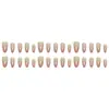 30 Piezas de Uñas Postizas Estilo Cat-Eye Dulce, Uñas Postizas Desmontables Modernas y Sencillas, Uñas Postizas Lindas y de Alta Gama