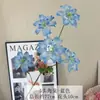 5 flores artificiais de begônia para decoração de casamento, decoração de casa, adereços de fotografia e arranjo de cena