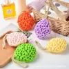 Bolas de Baño Grandes de Panal Japonés Esponja Súper Suave para Niños Flor de Baño Espumosa Linda Esponja para Niña Baño