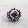 Copos de nieve serigrafía cabezas de flor de camelia flores caja de dulces de boda ramillete flor de muñeca tocado flores materiales hechos a mano