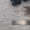 Alfinetes de escritório de 26 mm, alfinetes fixos, alfinetes de posicionamento, alfinetes niquelados, cerca de 220 caixas