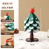 Alfombrilla Aislante Térmico Navideña Transfronteriza, Decoración de Mesa de Comedor de Alta Gama, Posavasos Creativo de Madera Maciza Anti-quemaduras, Regalo