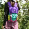 Mochila de bloqueo de color dopamina para hombres y mujeres, mochila deportiva para senderismo al aire libre, mochila de gran capacidad para aliviar el estrés, bolsa de montañismo para estudiantes