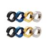 Pendientes de clip de acero inoxidable de estilo popular