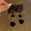 Pendientes vintage de perlas rojas, nicho único, exagerado, atmosféricos, ligeros, de lujo, de alta gama, elegantes, para mujer.
