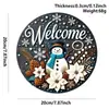 Colgantes Populares Navideños de Estilo Nórdico para Puerta Decoraciones de Pared Feliz Navidad Accesorios Festivos