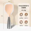 En stock, modelo nuevo 2026, mango de acero inoxidable de pie, cuchara para arroz de silicona, cuchara antiadherente para servir arroz, cuchara para arroz de grado alimenticio