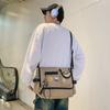Bolsa mensageiro de grande capacidade feminina novo estilo coreano moda workwear estudante japonês bolsa mensageiro estudante universitário masculino sala de aula mochila escolar