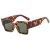 Gafas de sol cuadradas de montura grande de moda 2024 Mismo estilo que las celebridades de internet gafas de patilla gruesa gafas transparentes gafas de sol