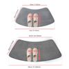 En Stock de Fábrica Temu Más Vendido Shein Dropshipping Transfronterizo Alfombra de Piso de Franela de Color Sólido con Base de PVC, Forma de Arco Forma de Abanico Antideslizante