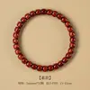 Pulseira de Contas Cilíndricas de Jacarandá Indiano de Folha Pequena, Turquesa, Âmbar, Fio Único, Contas Budistas Wenwan, Estilo Masculino e Feminino