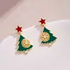 Novos Brincos de Laço Vermelho para o Outono e Inverno de 2025 com Atmosfera de Natal Brincos Retrô de Alta Qualidade com Design de Nicho