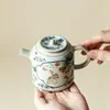 Tetera pequeña de cerámica vintage de horno Ru, juego de té kung fu de alta gama, tetera pequeña individual para uso doméstico con filtro de bola