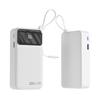 Modelo Privado Certificado 3C con Cable Retráctil Individual/Doble Incorporado Power Bank de Carga Rápida 22.5W 20000Mah Fuente de Alimentación Móvil de Viaje