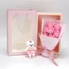 Jabón Rosa Eterna 7 Flores Oso Caja de Regalo Comercio Exterior Transfronterizo Regalo Qixi Día de San Valentín Regalo Creativo Mayoreo