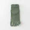 Calcetines de Algodón Delgado de Verano para Hombre con Cinco Dedos, Calcetines Cortos de Algodón Puro con Dedos Separados, Calcetines Deportivos de Malla Transpirable Absorbentes de Sudor con Dedos Separados Sin Costuras