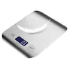 Balança Eletrônica de Cozinha, Balança de Alimentos, Balança de Confeitaria, Balança Digital Doméstica, 5kg, Precisa para 1g, Aço Inoxidável, Transfronteiriço