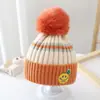 Gorro para Bebé Otoño e Invierno Cálido Engrosado Tejido Gorro de Punto para Bebés Niños y Niñas Viaje Cortavientos Meses Pequeños Gorro de Lana