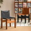 Cadeira de Jantar Estilo Antigo Estilo Retrô Madeira Maciça Doméstica Estilo Silencioso Encosto de Freixo Retrô Estilo Nórdico Designer Cadeira de Monge