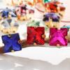 Venta al por mayor transfronteriza Cuadrado Fondo Dorado Garra Diamante Ropa Sombrerería Accesorios para el cabello Bolsos Zapatos y Sombreros Accesorios Joyería Cuadrado Pedrería cosida a mano