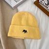 2024 Novo Outono e Inverno Estilo Coreano All-match Quente Grande Cabeça Protetores de Orelhas Gorro de Lã Espessado para Rosto Mostrado Chapéu Pequeno Chapéu de Malha