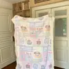 Nova manta de outono e inverno para comércio exterior infantil, fofa, de desenho animado, em lã de leite e lã de cordeiro, para dormitório e escritório, xale para cochilo