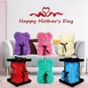 Regalo para el Día de San Valentín Chino, Oso de Rosa Simulada, Oso de Abrazo de Espuma de Flor Eterna Creativa, Fabricante de Fuente de Regalo de Cumpleaños