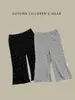Pantalones de lunares con volantes para niñas, pantalones acampanados casuales de otoño para bebés y niños pequeños, pantalones largos elegantes para que las bebés los usen al aire libre