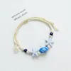 Jingdezhen Navidad Cerámica Cuerda Trenzada Pulsera Animales de Dibujos Animados Cuerda de Mano Joyería al por Mayor para Atracciones Turísticas Nicho Lujo Ligero