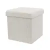 Taburete de Almacenamiento Plegable Multifuncional Transfronterizo, Taburete de Almacenamiento de Raya Vertical con Brida, Almacenamiento tipo Cubo Redondo, Fabricante Personalizable
