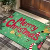 Nueva Alfombrilla de Baño de Cachemira Imitación Navideña Fácil de Limpiar Felpudo de Entrada Amazon Temu Dropshipping Alfombrilla de Cocina