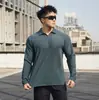 Top Térmico Casual Deportivo de Manga Larga con Cuello Abierto, Peso Pesado, Corte Holgado, Capa Base para Fitness Muscular, Otoño/Invierno 2026