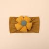 INS Accesorios para el cabello para niños europeos y americanos banda para el cabello de nailon jacquard flor banda para el cabello para bebé fontanela de bebé diadema de lado ancho