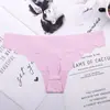 Talla europea comercio exterior mayoreo europeo y americano sexy Algodón Seda de Hielo tanga sin costuras para mujer ropa interior estampada
