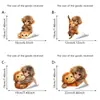Adesivos de Carro de Macaco Fofo Transfronteiriços, Adesivos Decorativos Criativos de Celebridade da Internet para Cobrir Arranhões na Carroceria, Adesivos de Janela de Carro Estilo Curativo