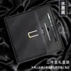Conjunto de Caderno de Negócios Tipo Fivela A5, Caderno Espesso de Couro Macio de Ovelha Simples, Caderno Atacado, Pode Ser Impresso com Logotipo