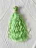Peluca de Muñeca de Algodón 25cm Cabello Ondulado de Seda Suave con Degradado de Onda de Agua para Muñecas Bjd