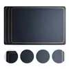 En Stock Manteles Individuales Cuadrados de PVC Estilo Nórdico con Hilo Dorado Estampado de Seda Manteles Individuales Occidentales a Prueba de Aceite Manteles para Mesa de Comedor China Diseño Simple Resistente al Calor