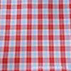 Novidades de Primavera e Verão em Estoque: Tecido Xadrez Vermelho Tingido na Massa para Roupas Masculinas e Femininas, Camisas, Calças e Padrões Xadrez