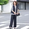 Ropa de Mujer Primavera 2026 para Madres, Conjunto de Tres Piezas Tallas Grandes, Cárdigan y Chaleco Ajustados, para Mujeres de 40-50 Años, Atuendo Versátil Adelgazante