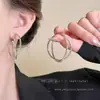Novos Brincos de Argola Exagerados para Mulheres 2025, Luxo Acessível, Brincos Elegantes de Alta Qualidade, Brincos Adequados para Rostos Redondos