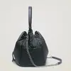 Venta al por mayor directa de fábrica Cuero de vaca de plena flor Patrón en V Bolso nuevo para mujer Versátil Bolso tipo cubo de cuero genuino Bolso de mano de gran capacidad Bolso de hombro para mujer