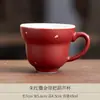 Taza maestra de cerámica con esmalte rojo y decoración dorada, taza de té kung fu para uso doméstico, taza personal para degustación de té, juego de té de una taza
