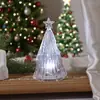 Pequeños Regalos de Navidad Luz de Noche Estrella Colorida para Árbol Habitación Mesita de Noche Luz de Ambiente Adornos de Escritorio Decoración de Arreglo Creativo