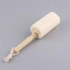 Cepillo para Tazas de Madera con Esponja Natural de Lufa Listo para Colgar del Fabricante para Uso Doméstico, No se Mancha Fácilmente con Aceite, Cepillo Limpiador de Vajilla de Cocina