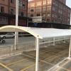 Fabricantes de Guangdong especializados en la producción de marquesina de estructura de membrana para estacionamientos al aire libre, proyecto de cobertizo grande de estructura de membrana de acero