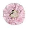 Gorro Redondo de Satén Ajustable para Niños, Gorro de Dormir de Imitación Seda Europeo y Americano para Bebé, Pañuelo de Cabeza de Satén Doble Capa Más Vendido en Amazon