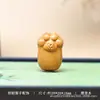 Sándalo Rojo Sándalo Tallado Gato de la Suerte Agujero para Pasar la Mano Accesorios de Pulsera Gato Pequeño Pata Wenwan Cuentas Budistas Accesorios de Joyería
