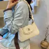 Bolso de Hombro con Cordones de Gama Alta para Viajes Diarios, Bolso de Mano Versátil de Moda 2026, Bolso Baguette para Salir, Bolso Tote Pequeño